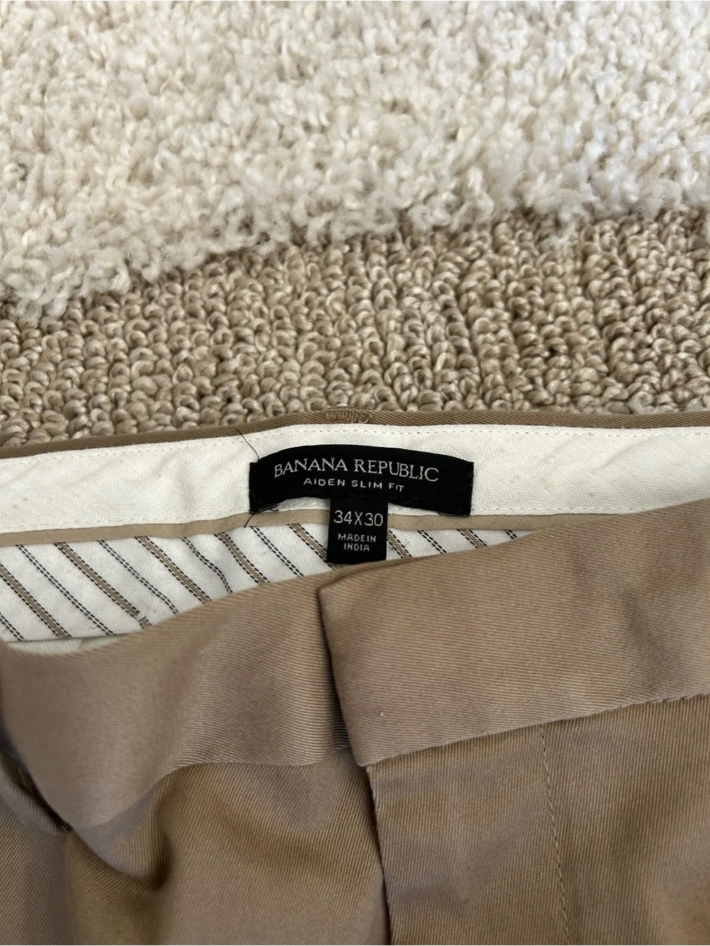 Banana Republic Olive/Brown Slim Chinos